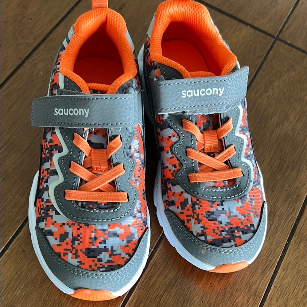 Saucony Kids Shoes - Orange and Gray